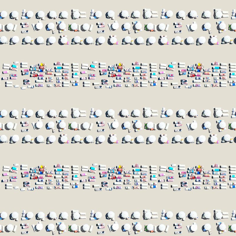 Carreau de papier peint adhésif gris L 10 pi x l 24 po Malin Riviera, Peel & Stick, Autocollant