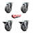 4-Piece Thermo Rubber Caster Set