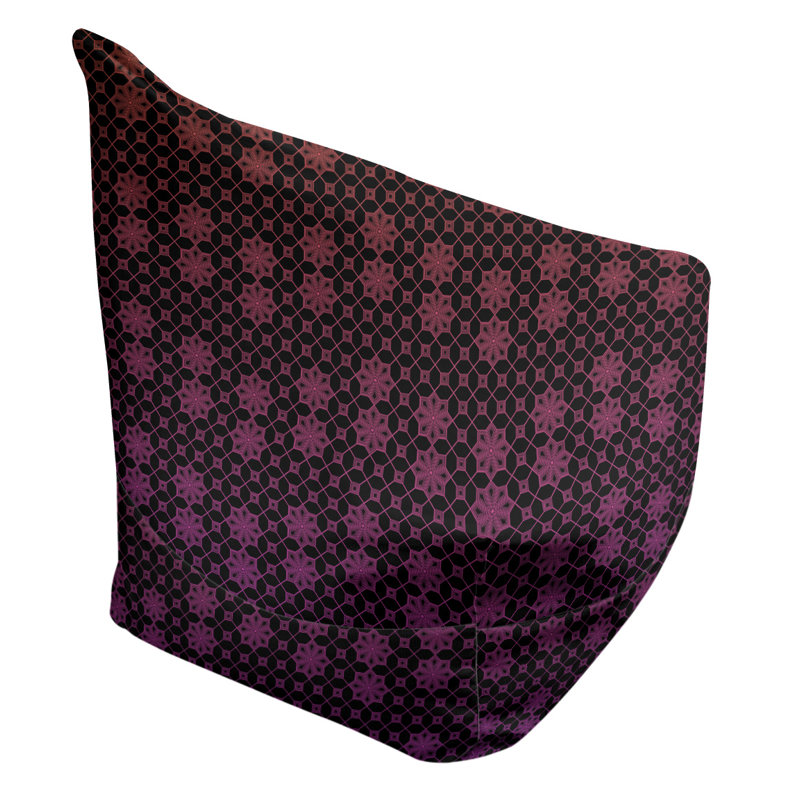 Fauteuil à billes standard & Leffel, H 86 po x l 27 po x P 43 po, Pas de bourre, Orange / mauve