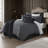 Langley Graphite Comforter & 2 Shams Set California King-120883182
