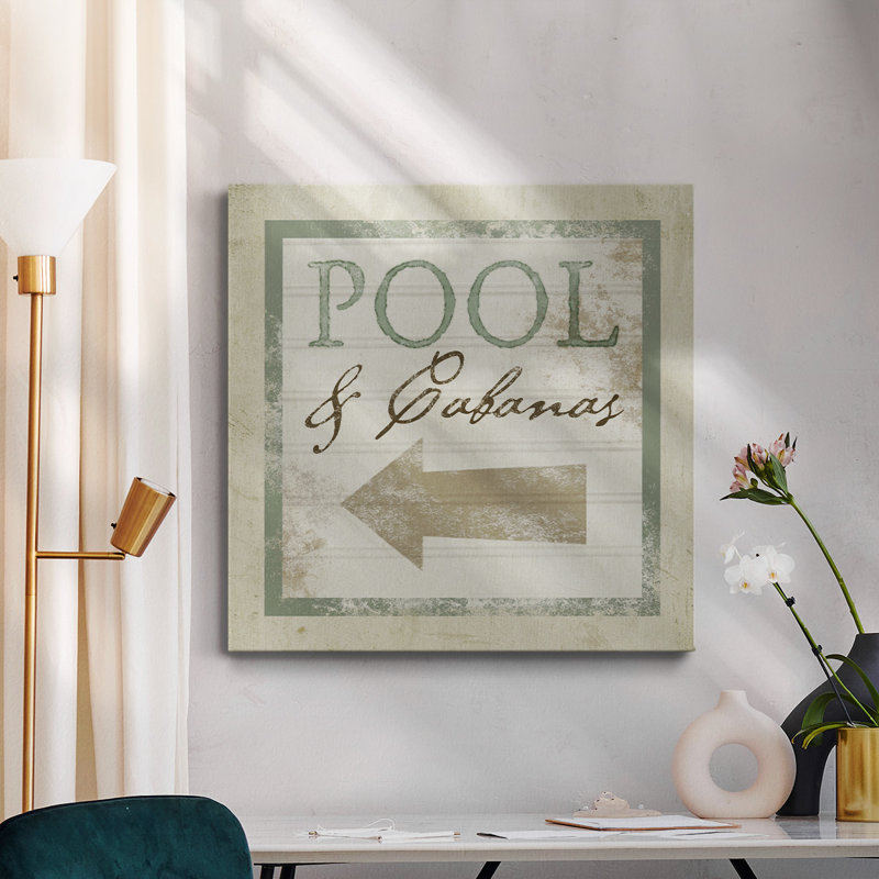 «Beach Sign X», reproduction sur toile tendue, H 16 po x l 16 po x P 1 po