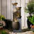 Friedrika Hand Crafted Weather Resistant Floor Fountain with Light