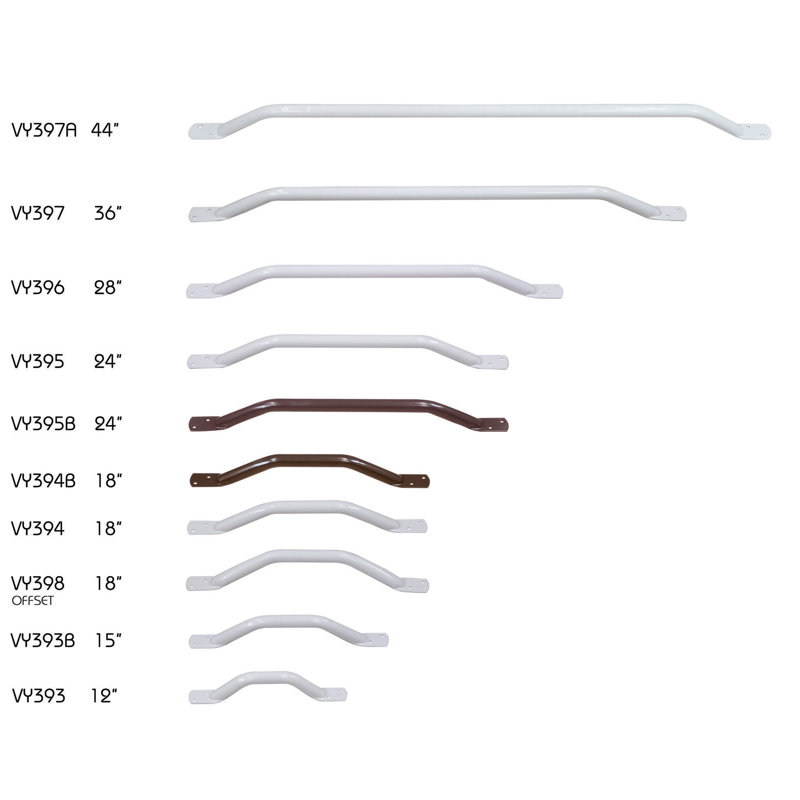 Solo Easigrip Steel Grab Bar White 700mm, 45cm H x 45cm L, White