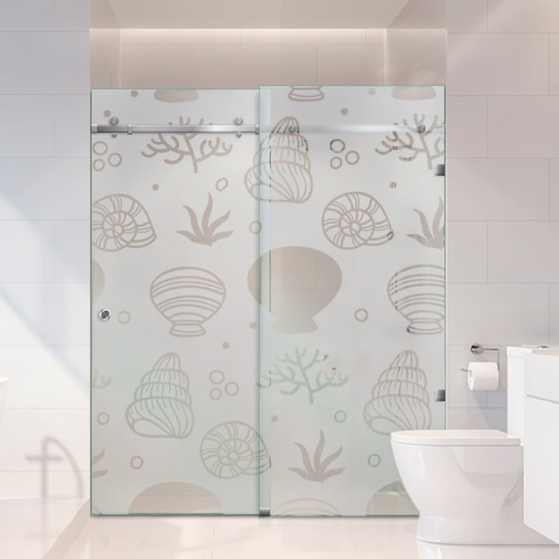 Portes de douche coulissantes sans cadre H 58 po x H 80 po, Oui, Semi-privé