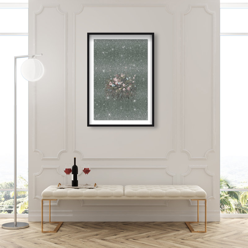 Center Of My Universe Print by Oliver Gal, 31.5"H x 46.5"W, Black Shadowbox