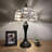 Sehnaz Tiffany Table Lamp White Stained Glass Flowers Included LED Bulbs 22"H*12"W*12"D