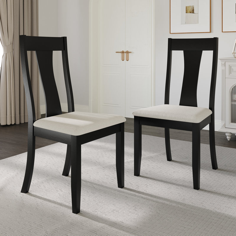 Chaise de salle à manger Ocossio, Noir
