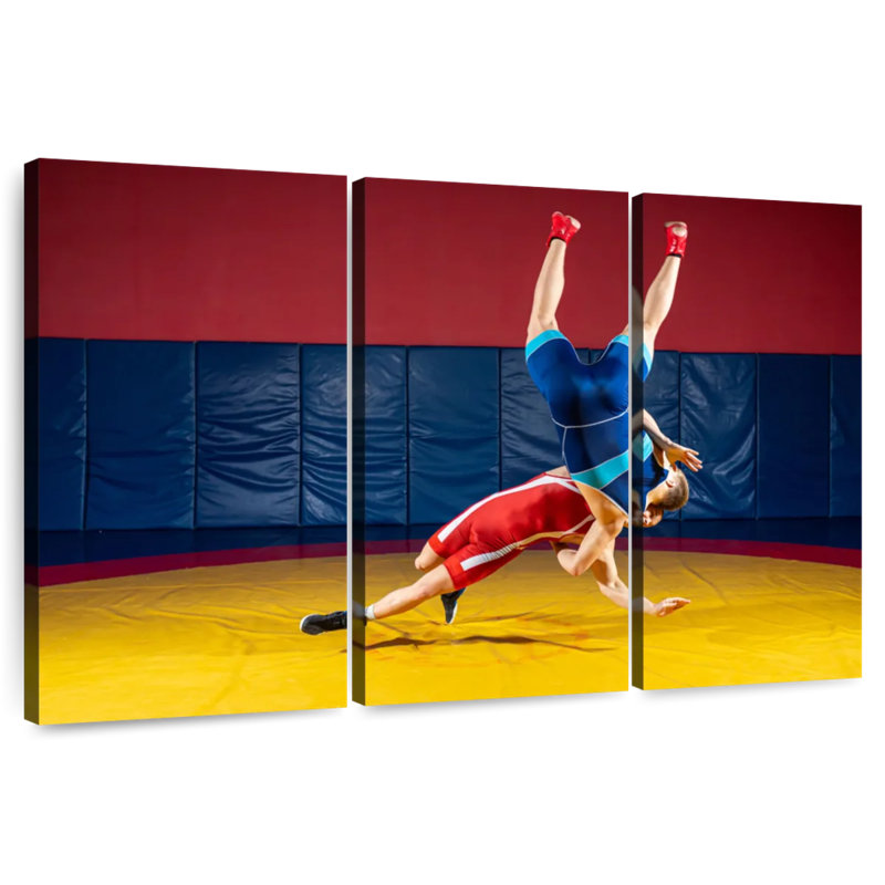 Athletic Wrestling, 20" H x 33" W