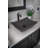 Eden Bath Zen 14.75'' Honed Black Stone Rectangular Bathroom Sink