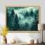 Tableau encadré « Forêt turquoise » - Art mural