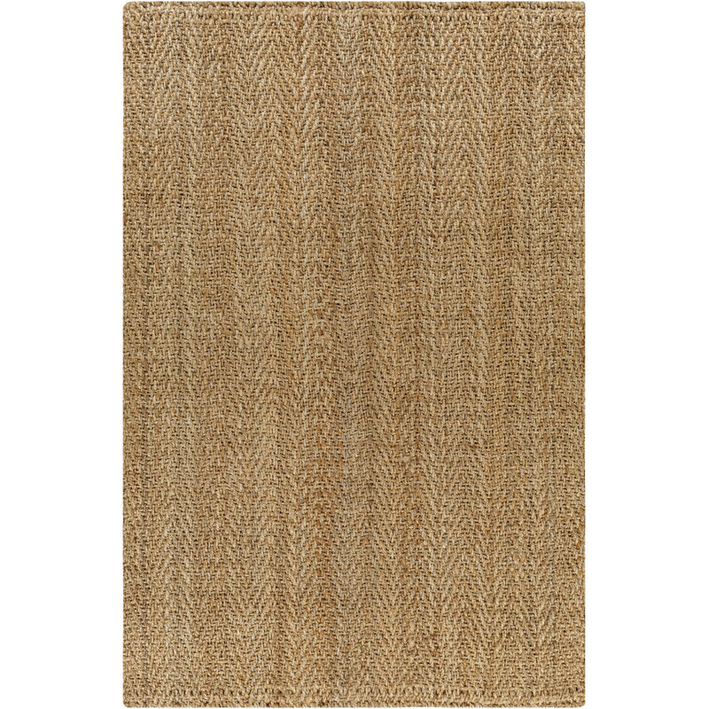 Tapis en jute tissé à la main Linnea Espina, Rectangle 2 pi x 3 pi