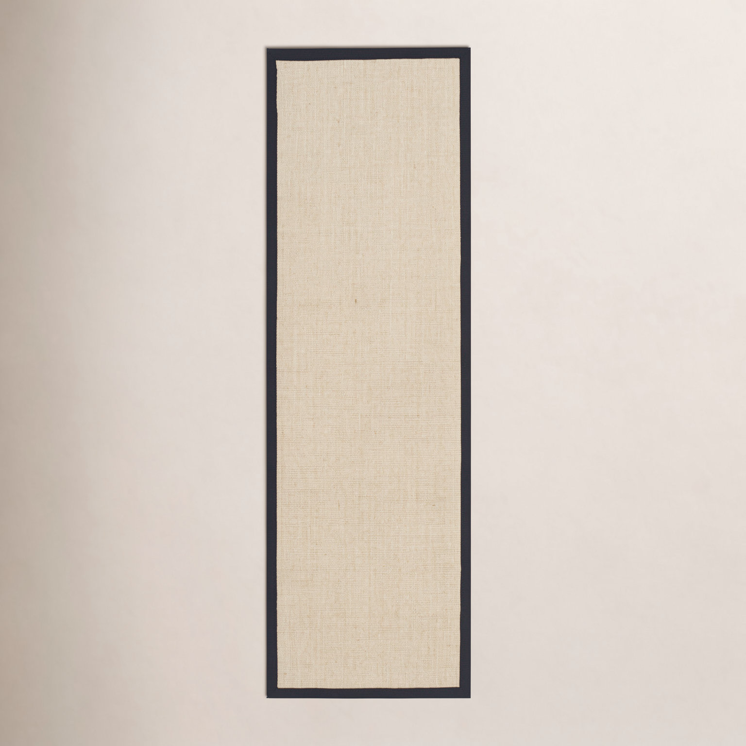 Maize Black Jute Rug, Runner 2'6" x 6'