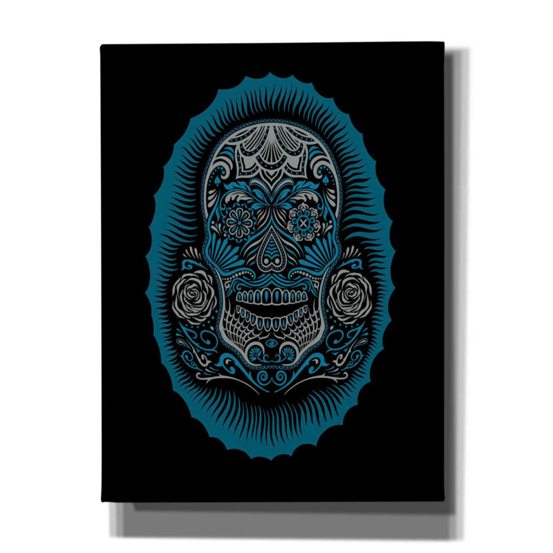 Bungalow Rose «Sugar Skull» par Rachel Caldwell, H 16 po x l 12 po x P 0,75 po