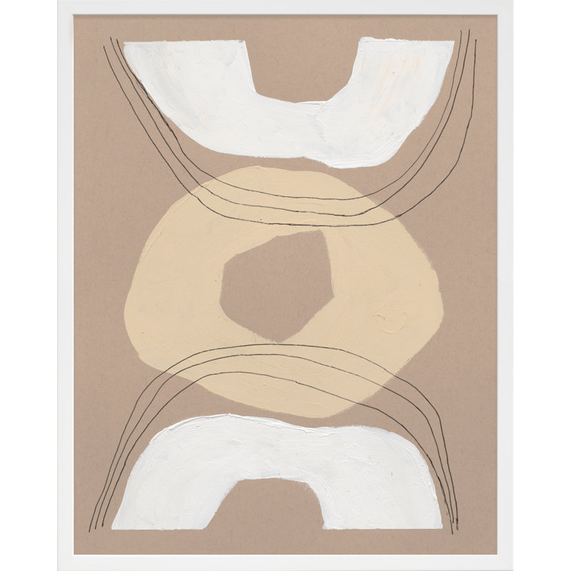 Brete Free Form 3 - Impression, Cadre blanc, H 38 po x l 30 po x P 1,25 po