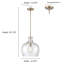 Luminaire suspendu en forme de dôme à 1 lumière Hageman-896168656