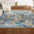 Latrell Modern Persian Boho Vintage Trellis Blue/Multi Rug-419204673