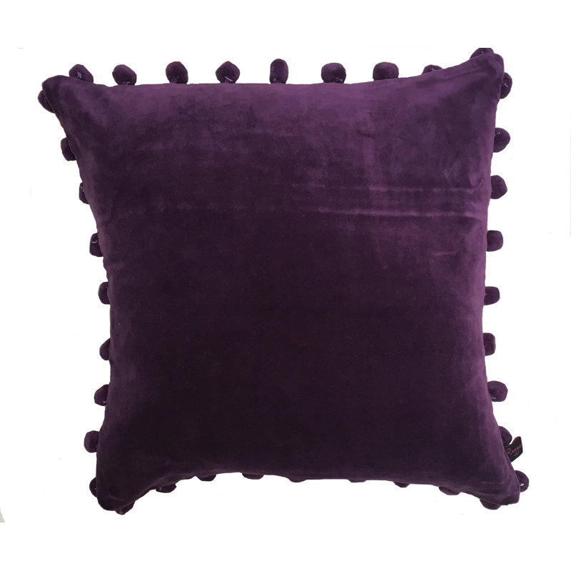 Reisman Square Throw Cushion, Aubergine