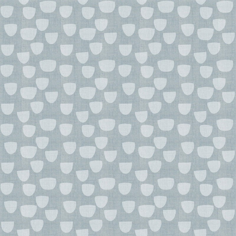 Paper Cups 10' L x 24" W Peel and Stick Wallpaper Roll, Pewter Blue, Faux Grasscloth, Non-pasted