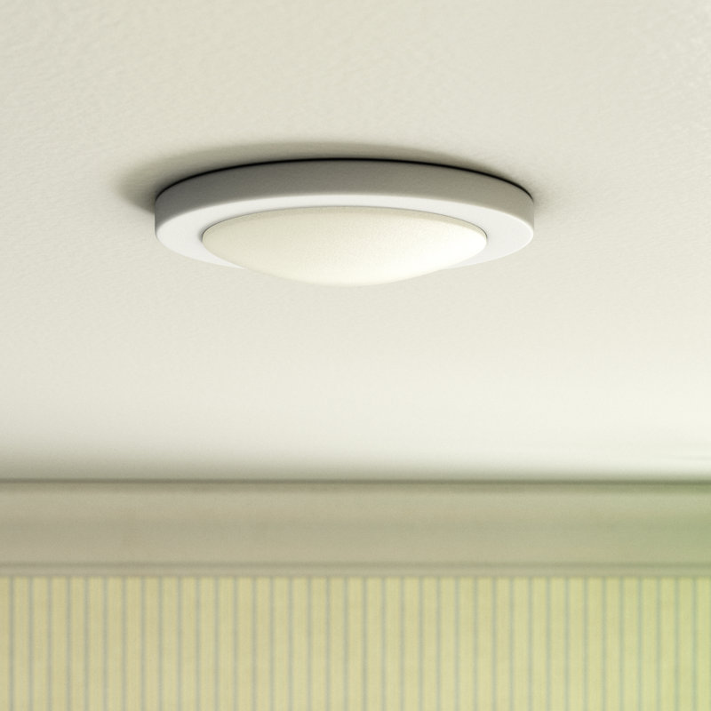 Design House Paxton 7 Inch Modern LED Ceiling Light with 3 Color Temperature, Flush Mount, White