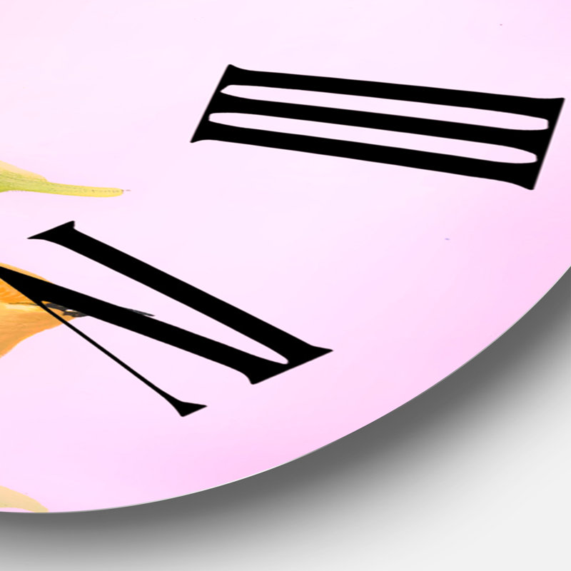 Beaux oiseaux lumineux sur une branche - horloge murale traditionnelle, Moyenne
