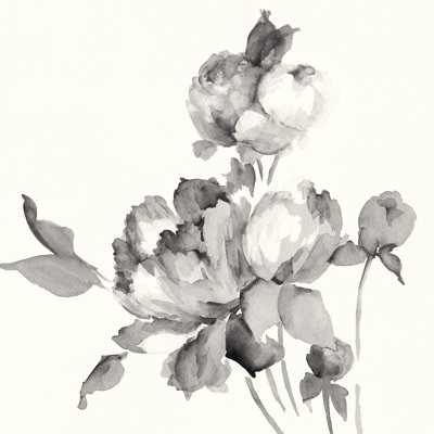 Peony Blossoms Crop by Wild Apple Portfolio - Wrapped Canvas Painting