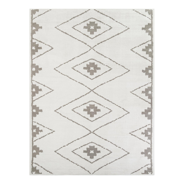 Latitude Run® Vefsna Nikolis Rug Ivory
