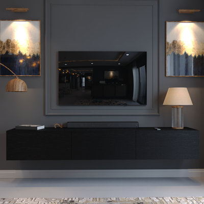 Hamman Modern 71" Floating TV Stand with Storage Wall-Mounted Media Console for TVs up to 80"