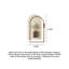 Décoration murale arche en métal crème-955332495