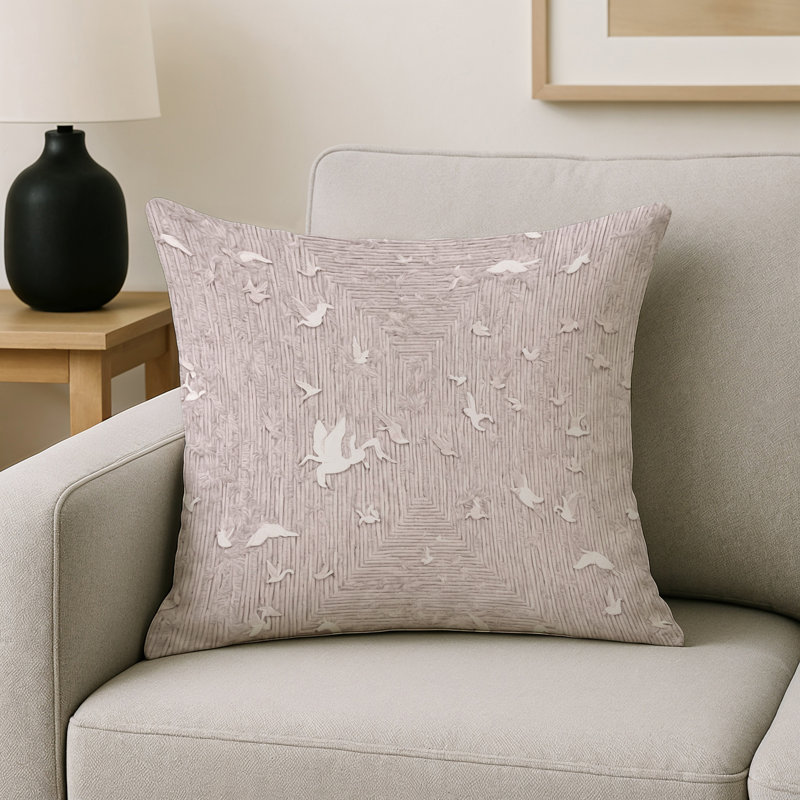 Coussin décoratif intérieur et extérieur Modern, Gris abstrait 125, Carré 16 po