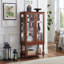 Vitrine lumineuse avec espace de rangement ouvert