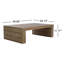 Santiago Eucalyptus Patio Coffee Table
