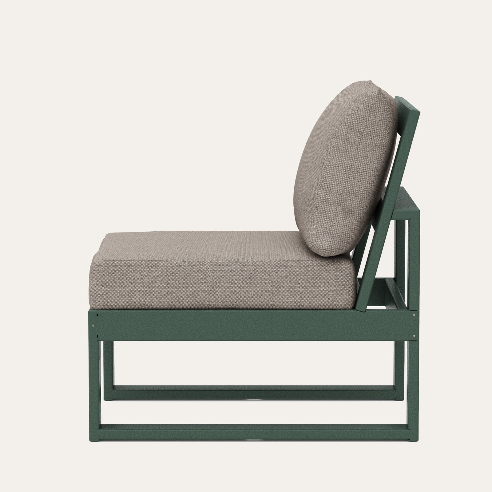 Edge Patio Lounge Chair, Weathered Tweed Revolution® Tweed, Green