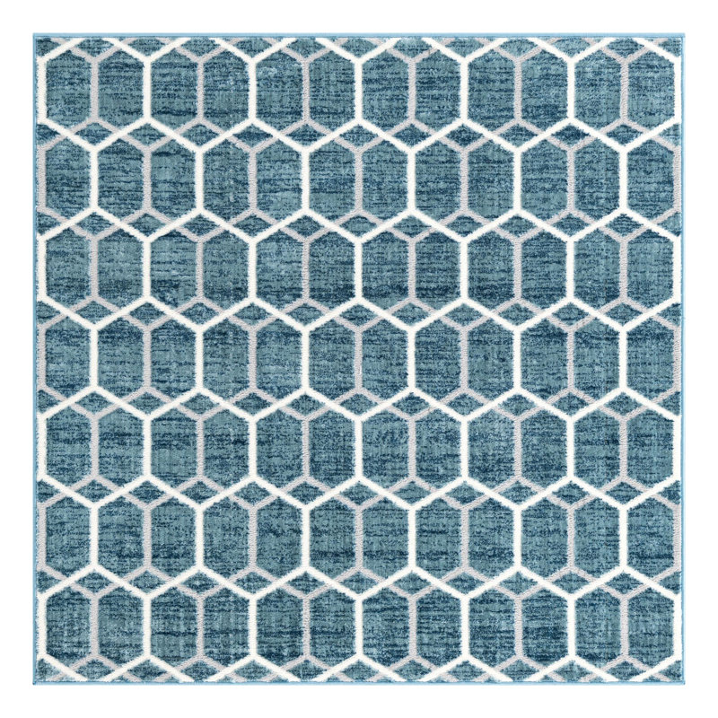 Numa Geometric Indoor Rug, Square 5'3"