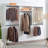 Devi White Wall Mounted Wood Closet System-1397794931