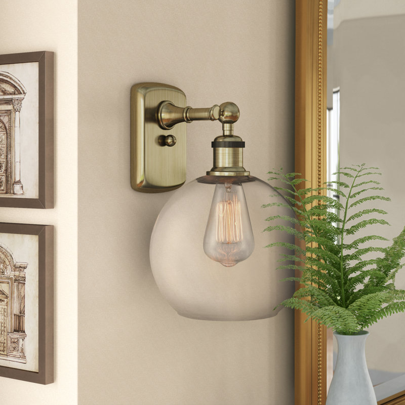 Cobham Armed Sconce, LED, Clear