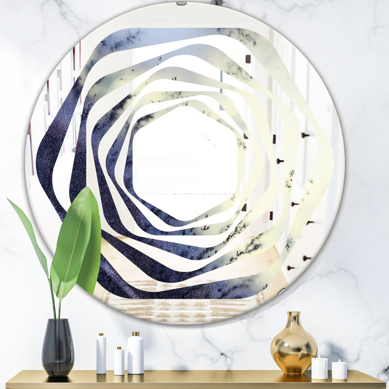 Miroir mural Whirl Moss Agate Bush, H 31,5 po x l po