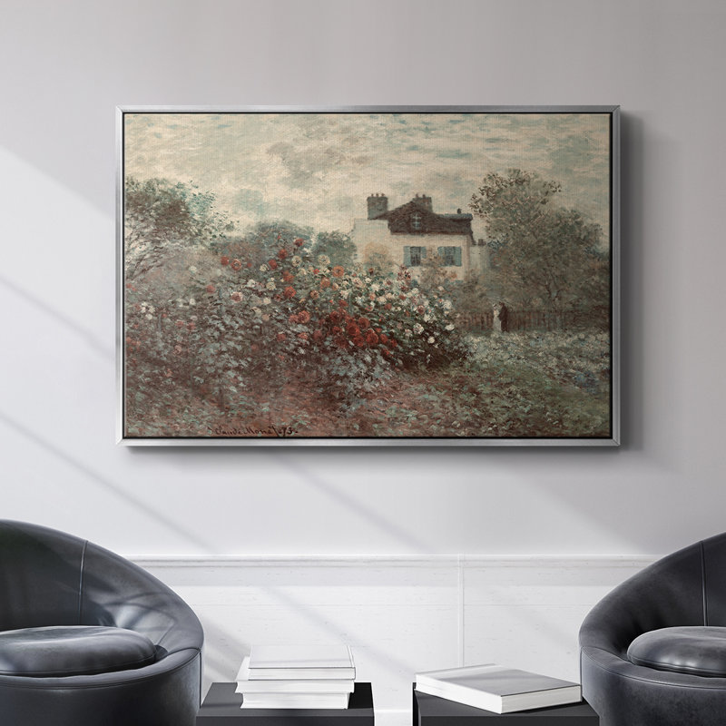 Paysage rétro - DCCCLxxx, H 27 po x l 41 po, Toile argentée avec cadre flottant