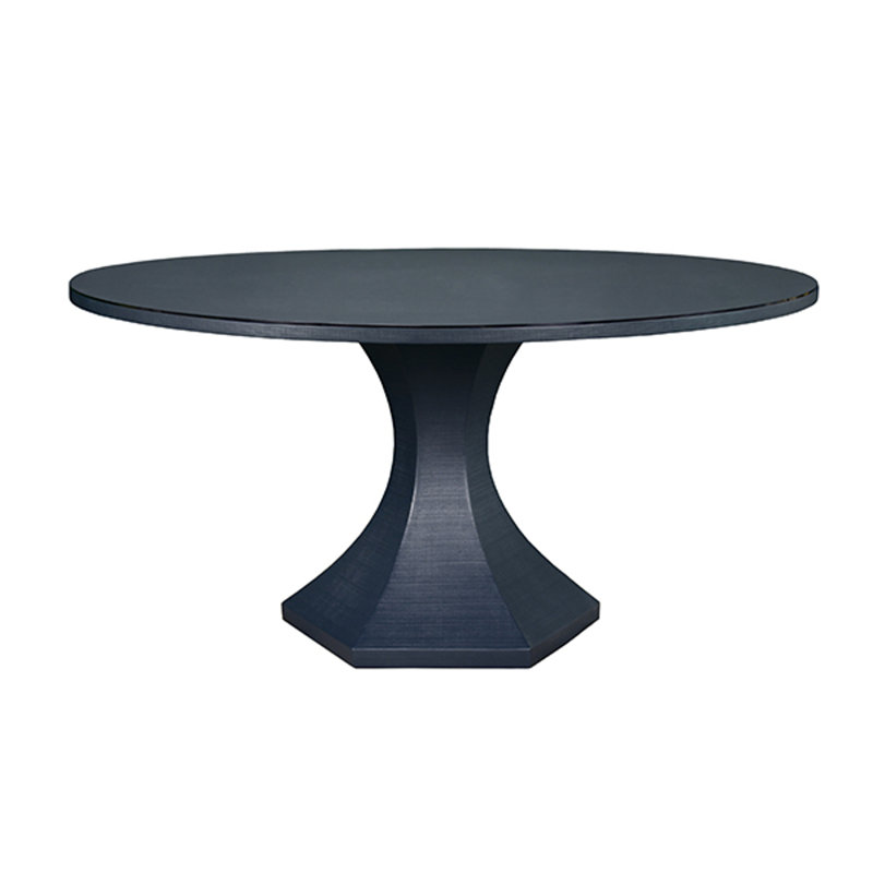 Glass Dining Table, Navy