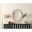 Dennard Oval Cornhusk Mirror in Linen White-108455842