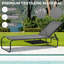 Chaise longue d'extérieur en métal 67 po-1670427468