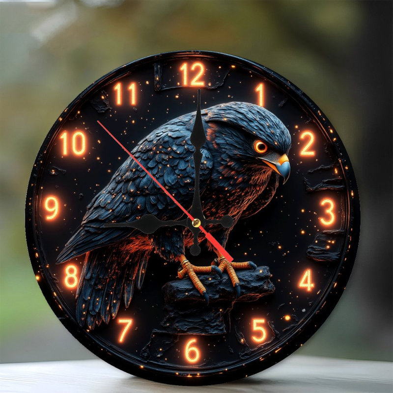 Eagle Clock Decor