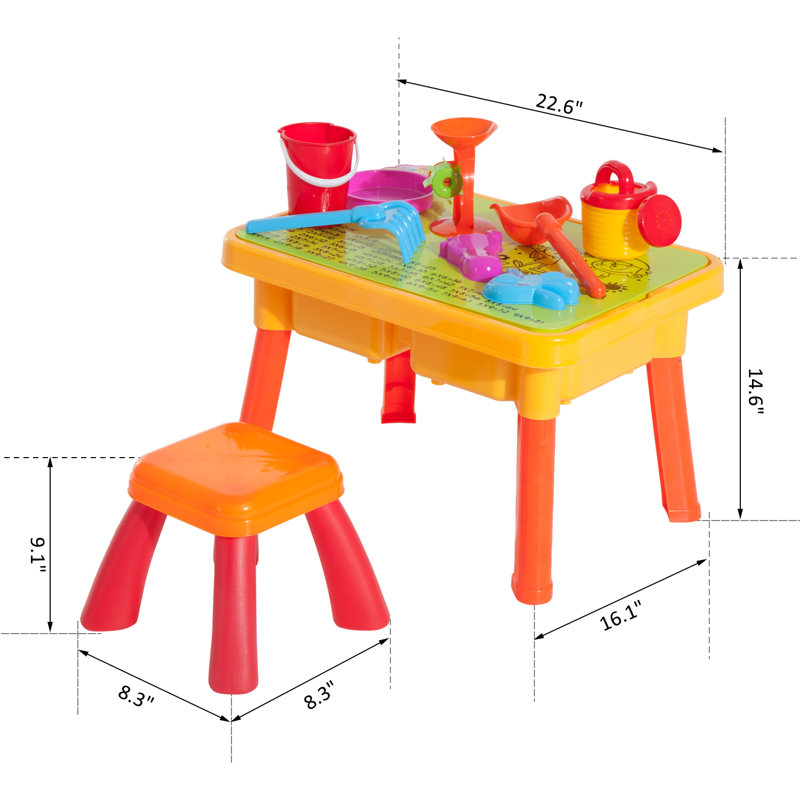 Table à eau et sable de jardin