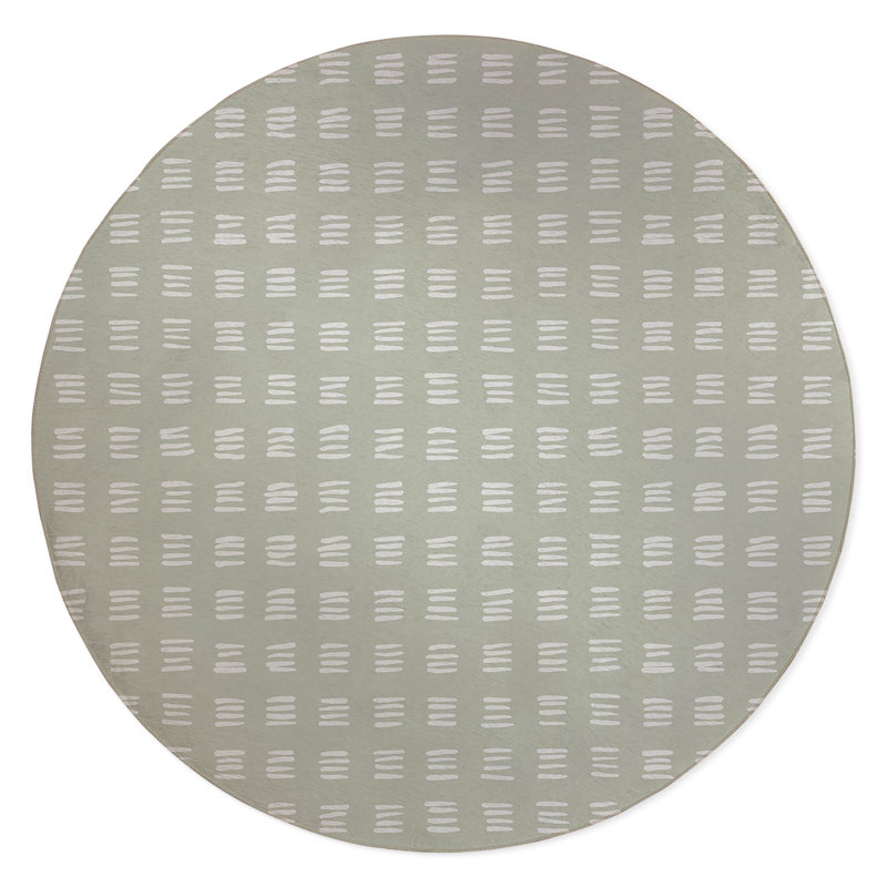 Dash Non-Slip Outdoor Rug, Round 5'