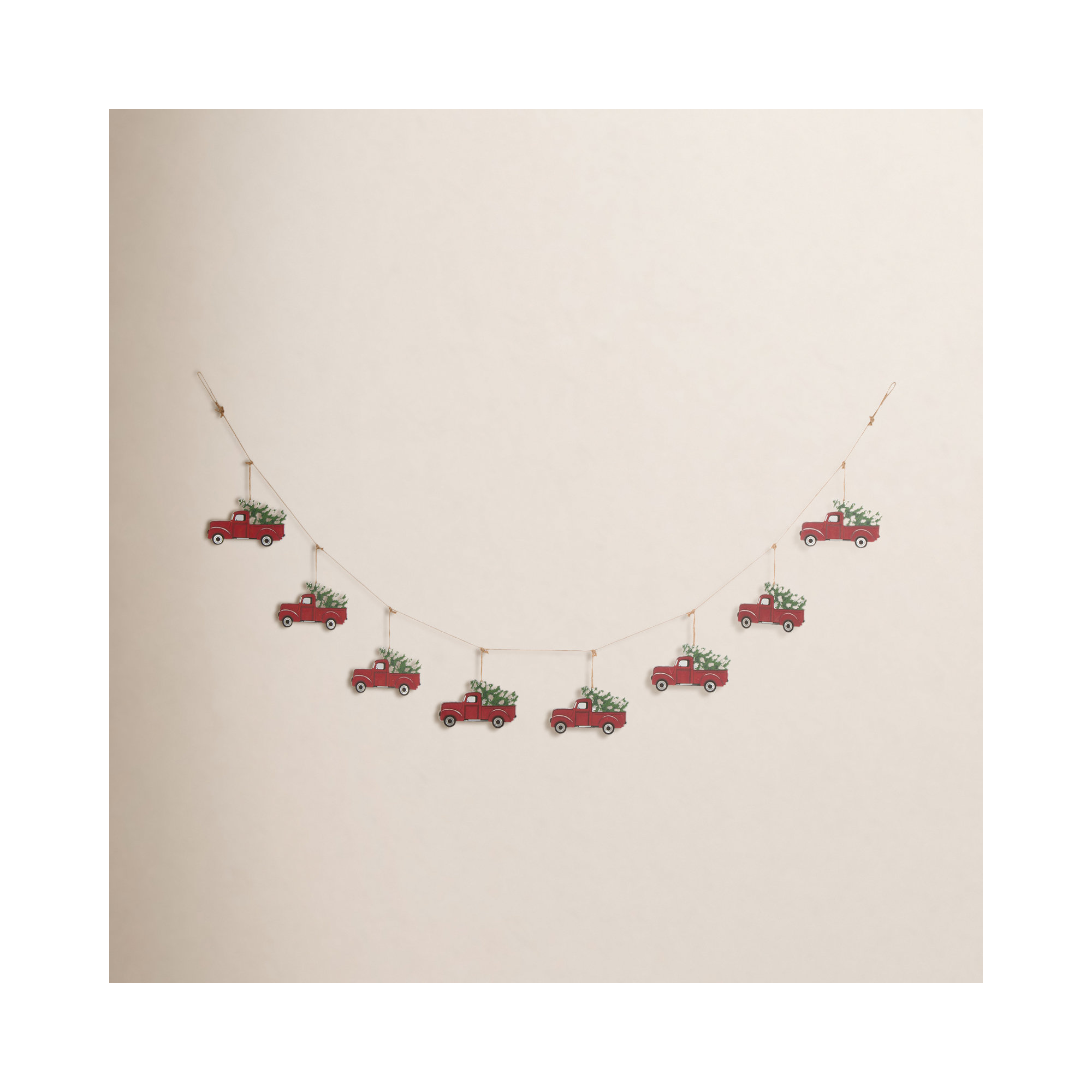 72" Metal Truck Christmas Garland