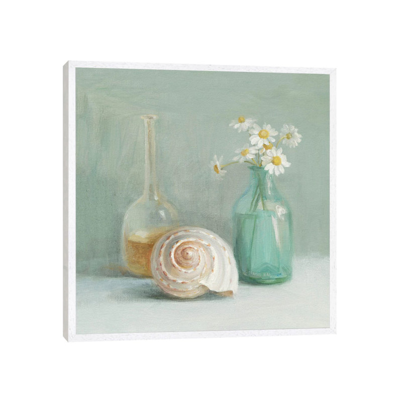 Chamomile Spa by Danhui Nai - Print on Canvas, 93.98 cm H x 93.98 cm W, White Framed