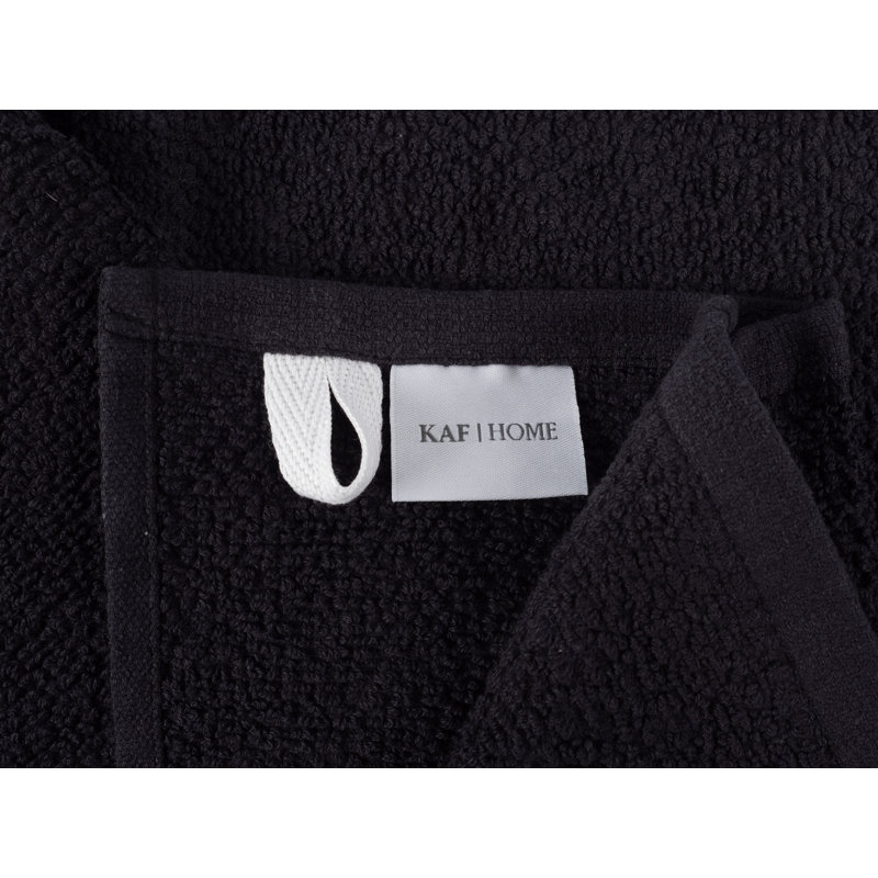 Ensemble de 4 essuie-tout en éponge KAF Home Deluxe, Black