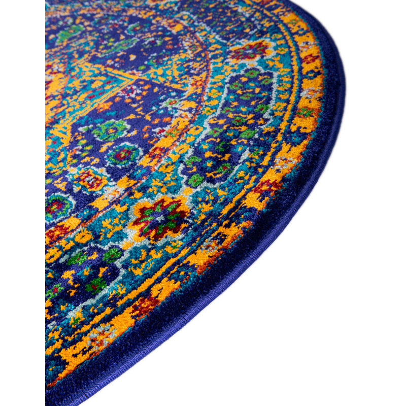 Wedgeworth Oriental Indoor / Outdoor Rug, Round 4'1"