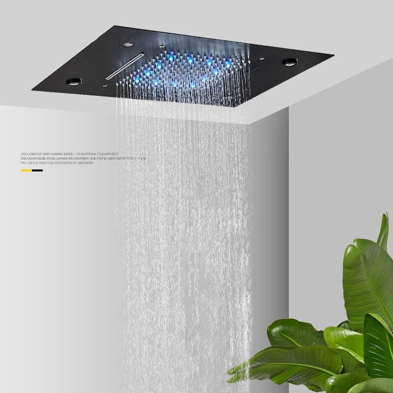 20"Shower Head Remote Control, Noir