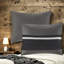 de literie en faux suède, polyester doux, très grand noir contemporain