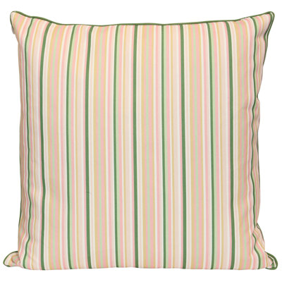 Coussin Tamara Day for StyleCraft Soft Stripe - multicolore et sauge douce - 24 po x 24 po
